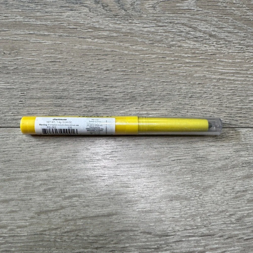 NIP Forever 21 Color Up Stick Chartreuse Neon Yellow Green Eye Face Crayon